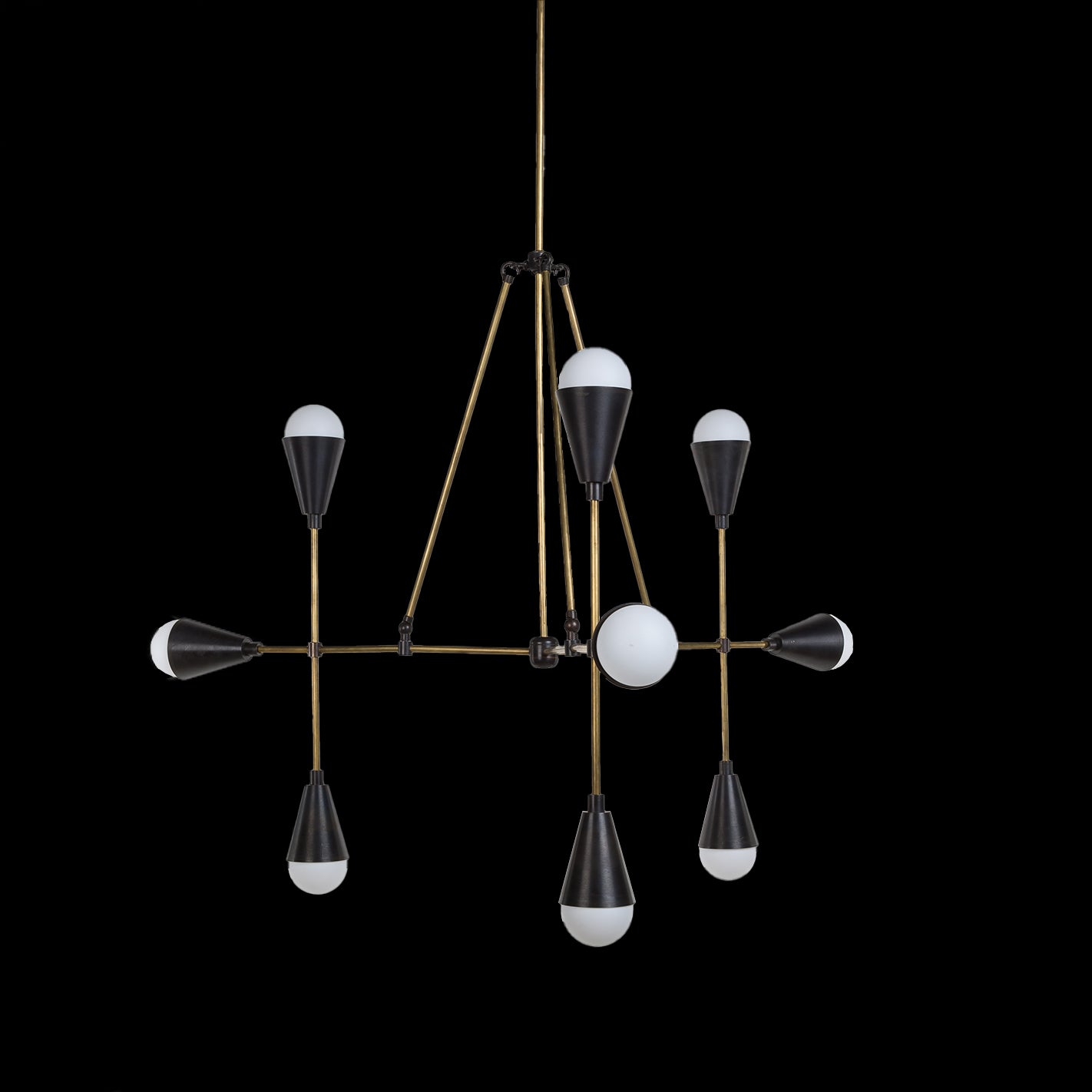finish : aged brass / shade & joints : blackened brass