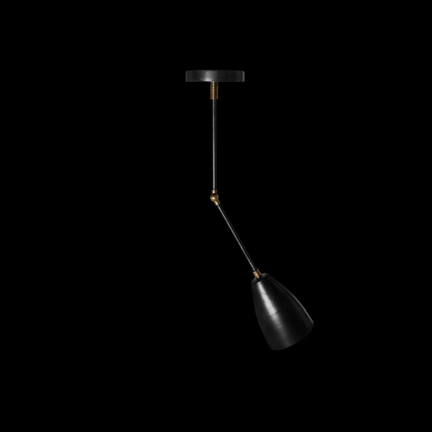 finish : blackened brass / joints : aged brass