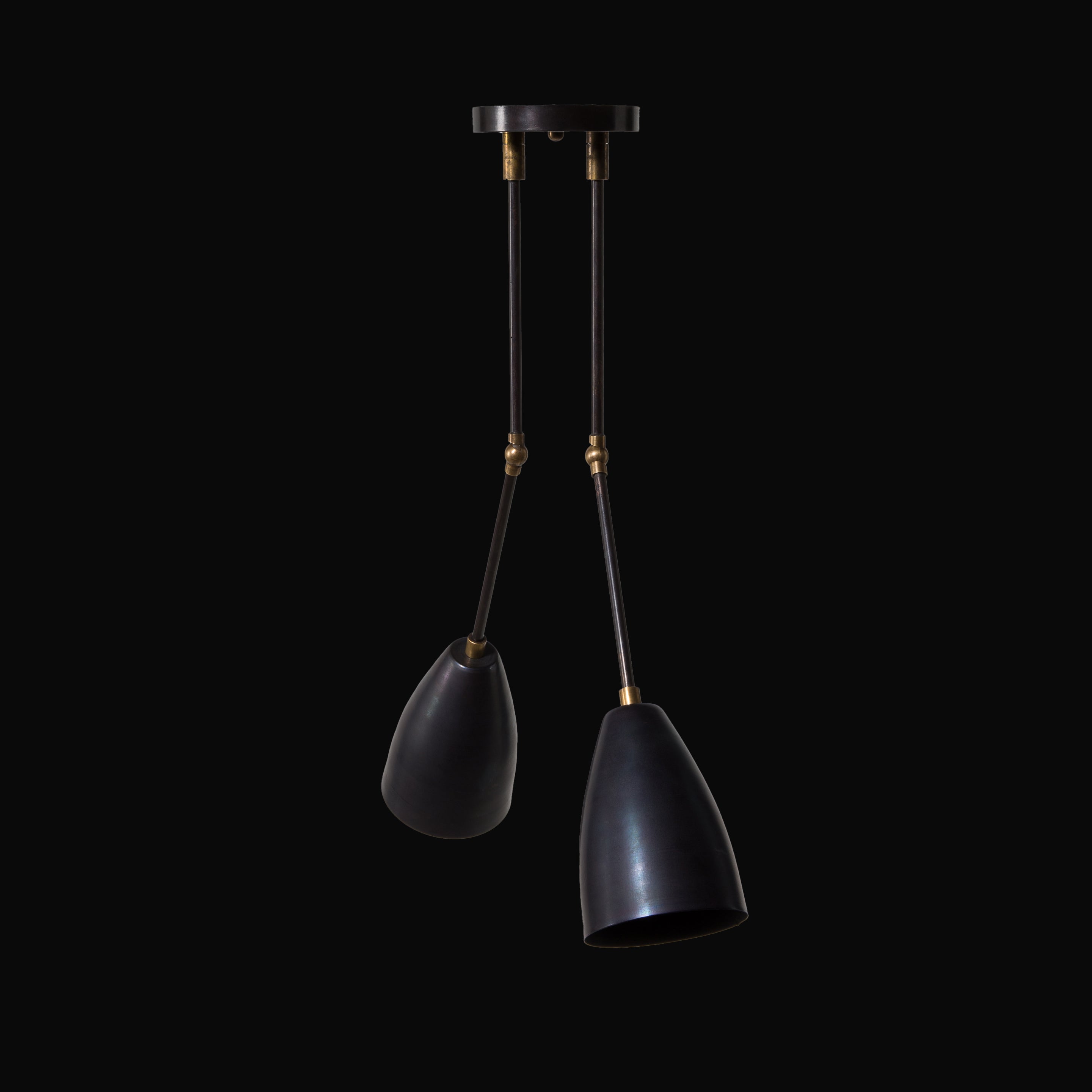 finish : blackened brass / joints : aged brass