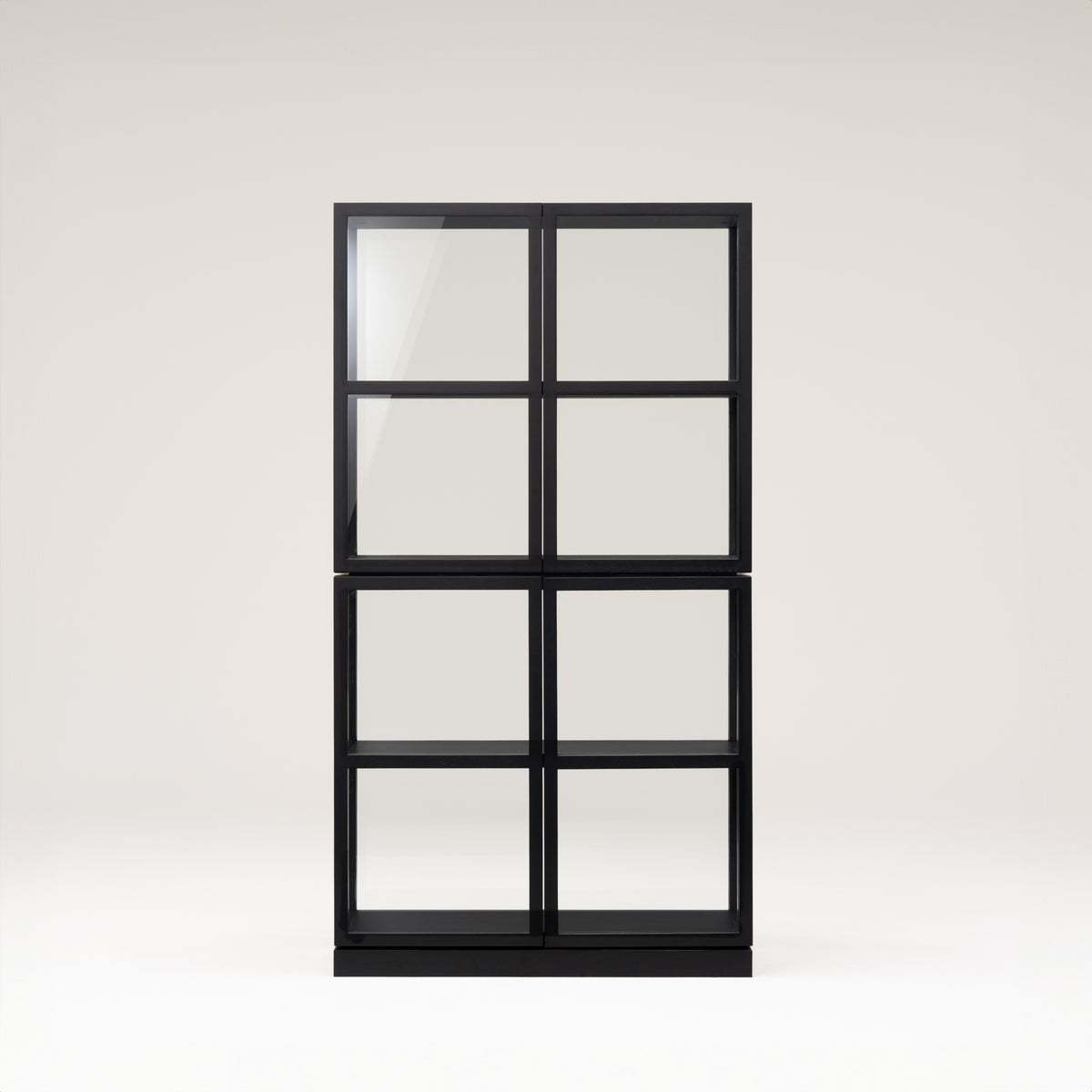 シャビ-なキャビネット2 HUMBLE ALL GLASS CABINET 2段 — COMPLEX UNIVERSAL FURNITURE SUPPLY