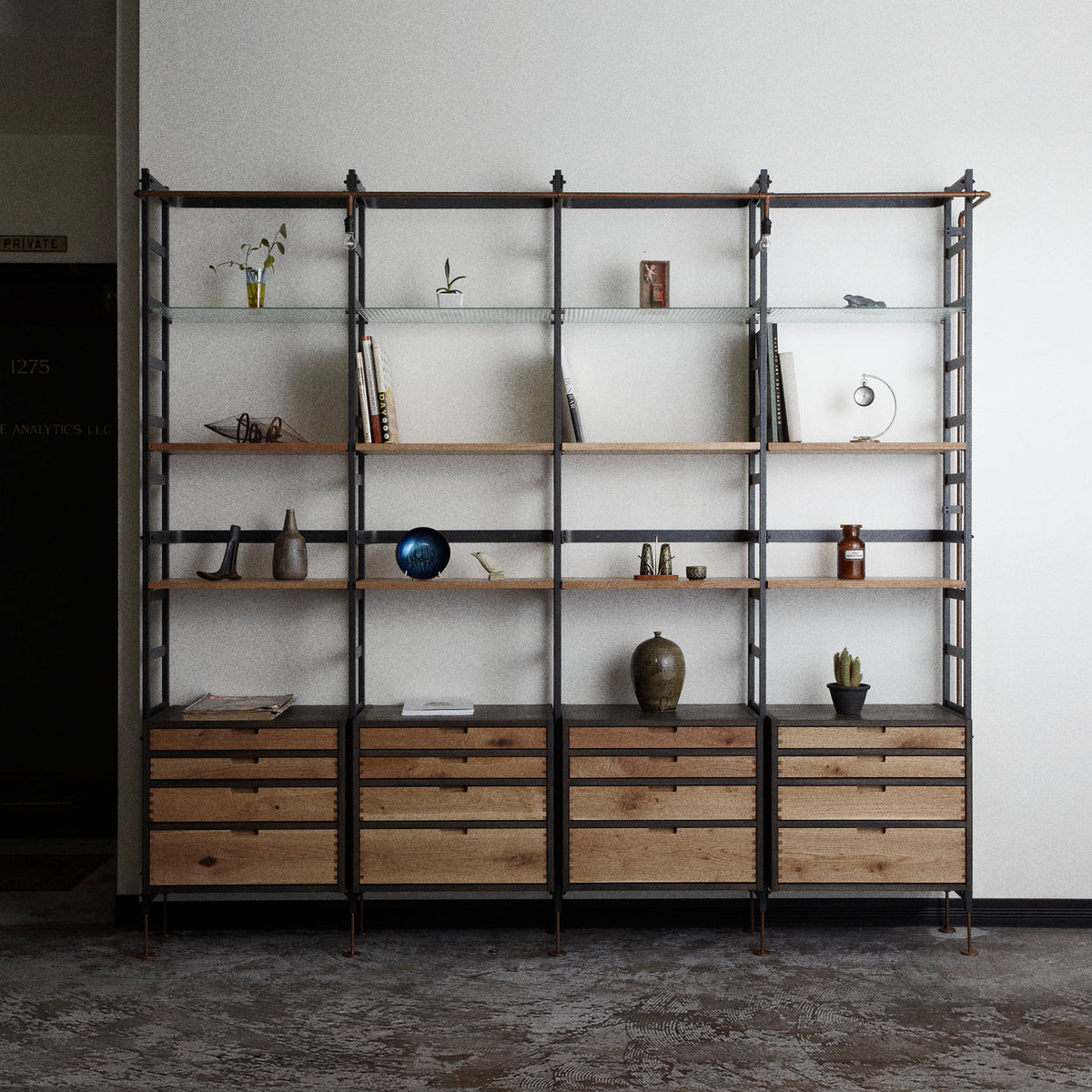 Adnet Wall Shelf — COMPLEX UNIVERSAL FURNITURE SUPPLY
